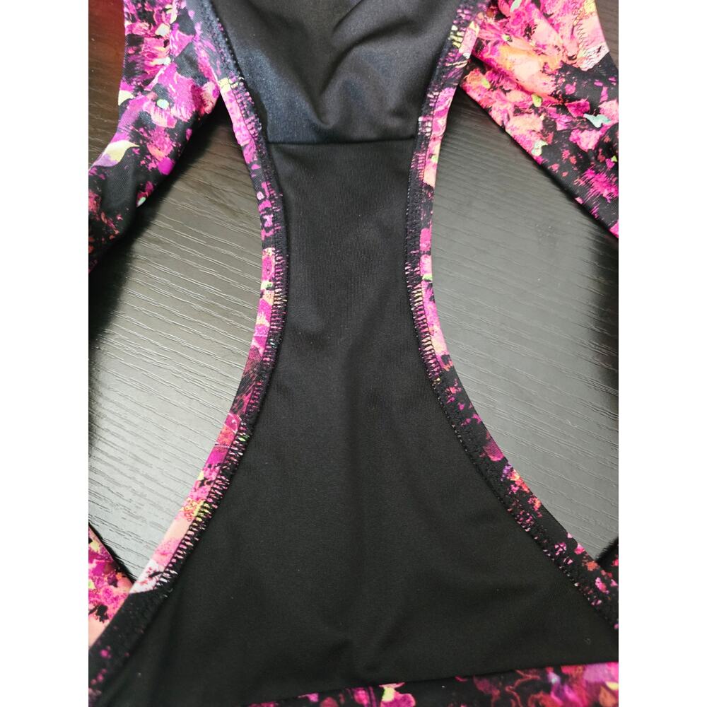 Victoria Secret Pink Bikini Bottom Floral Summer Poolside Women's L - Picture 3 of 4